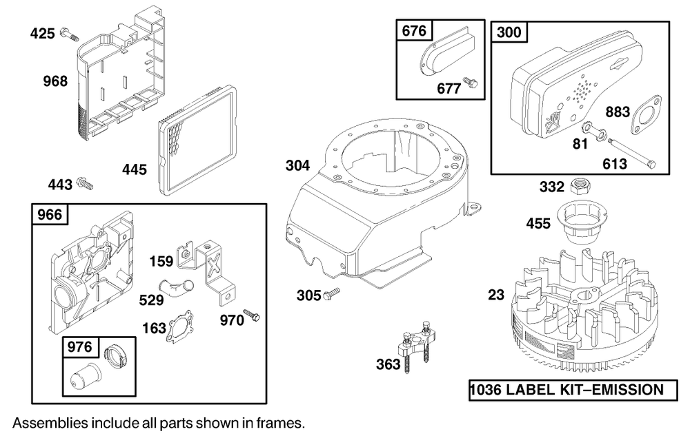 Engine Briggs & Stratton Model 12h802-1767-E1 Diagram and Parts List for 20023 9900001 - 9999999 Toro Lawn Mower