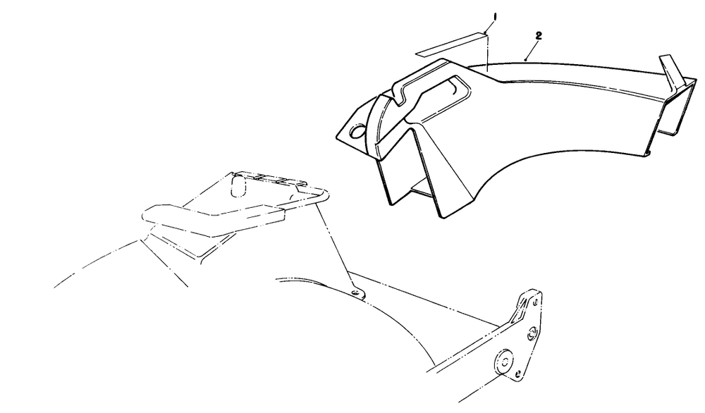 Side Discharge Chute Model No. 59168 (Optional) Diagram and Parts List for 20216 1000001 - 1999999 Toro Lawn Mower