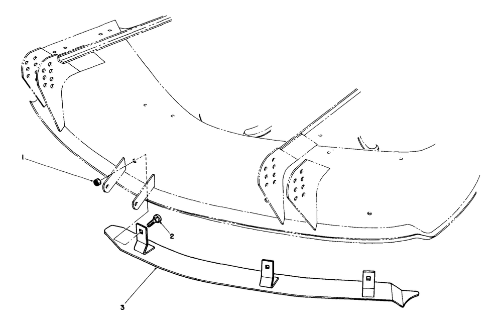 Baffle Kit Part No. 60-9030 (Optional) For (Model No. 30544) Diagram and Parts List for 30718 0000001 - 0999999 Toro Lawn Tractor