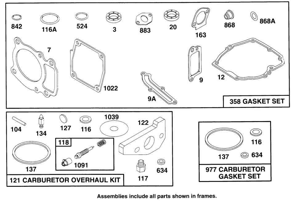 Engine Gts 150 Diagram and Parts List for 22150 6900001 - 6999999 Toro Lawn Mower