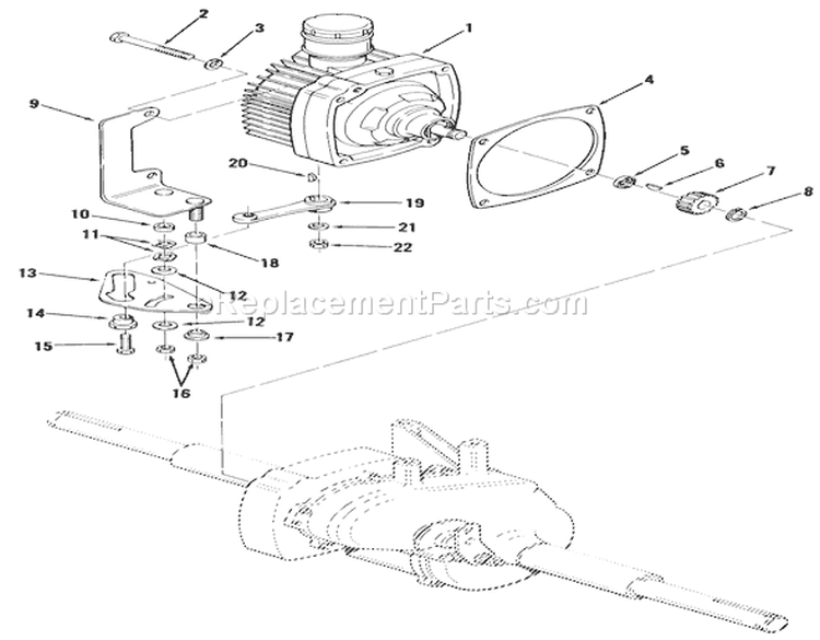 Automatic Transmission Diagram and Parts List for 02-11BE01 1982 Toro Lawn Tractor