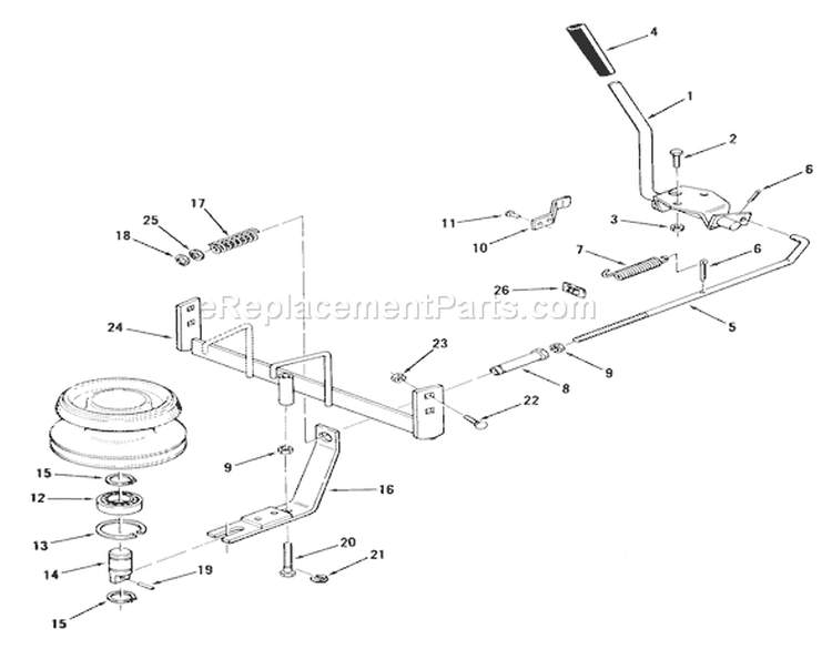 Pto Clutch Diagram and Parts List for 02-08BP03 1981 Toro Lawn Tractor