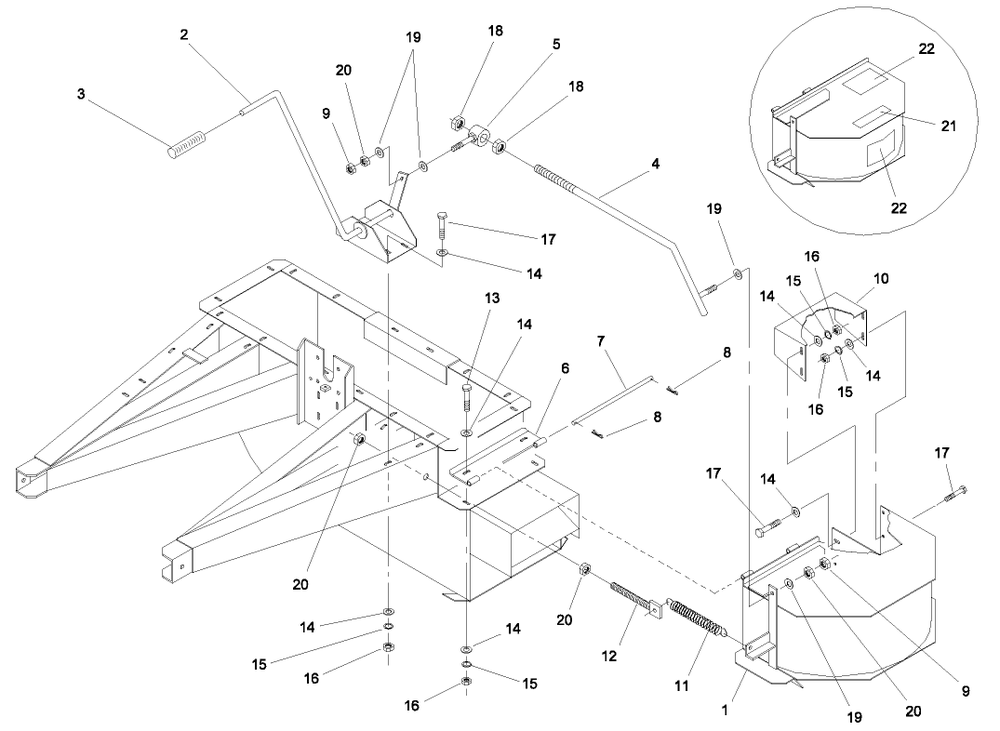 Deflector Kit-Model No. 44521 Diagram and Parts List for 44520 30001 - 39999 Toro Leaf Blower / Vacuum