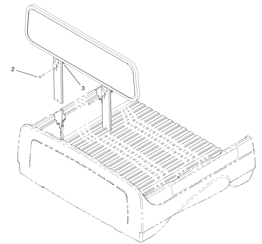 Operator Shield Guard Assembly Diagram and Parts List for 19052  Toro Lawn Tractor