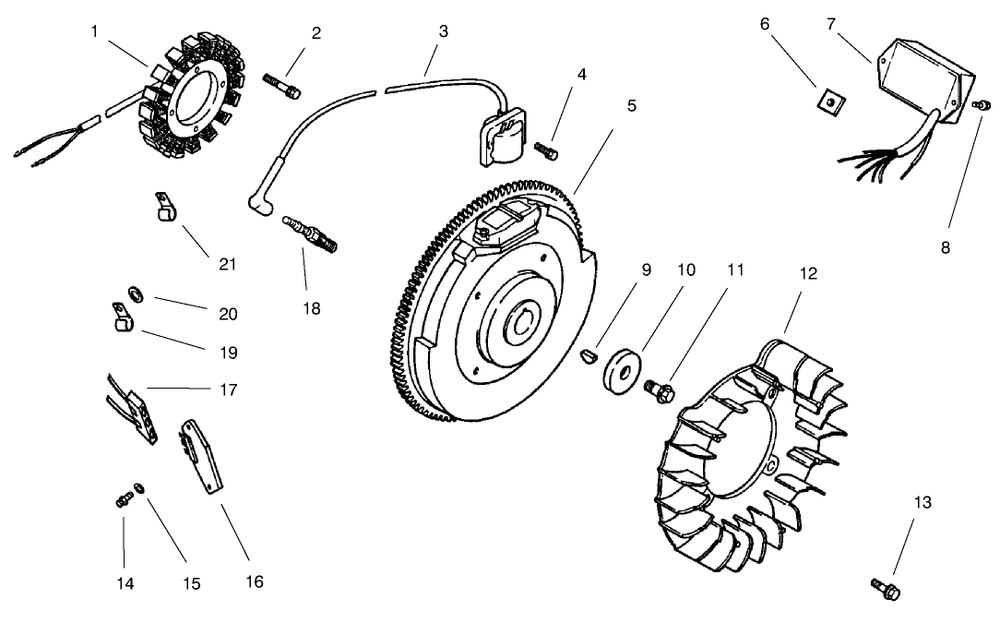 Group 5-Ignition/Electrical Diagram and Parts List for 22305 990001 - 991007 Toro Lawn Tractor Accessories