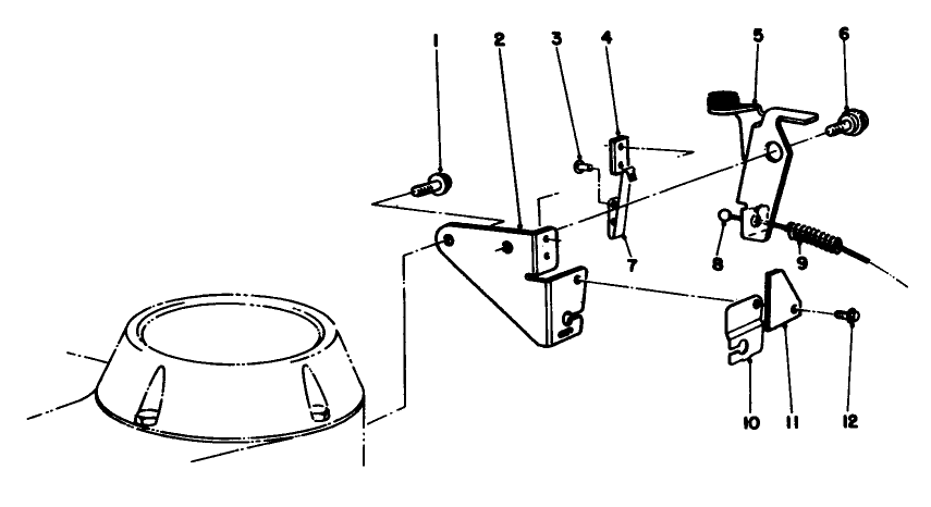 Brake Assembly Diagram and Parts List for 22580 0000001 - 0999999 Toro Lawn Mower