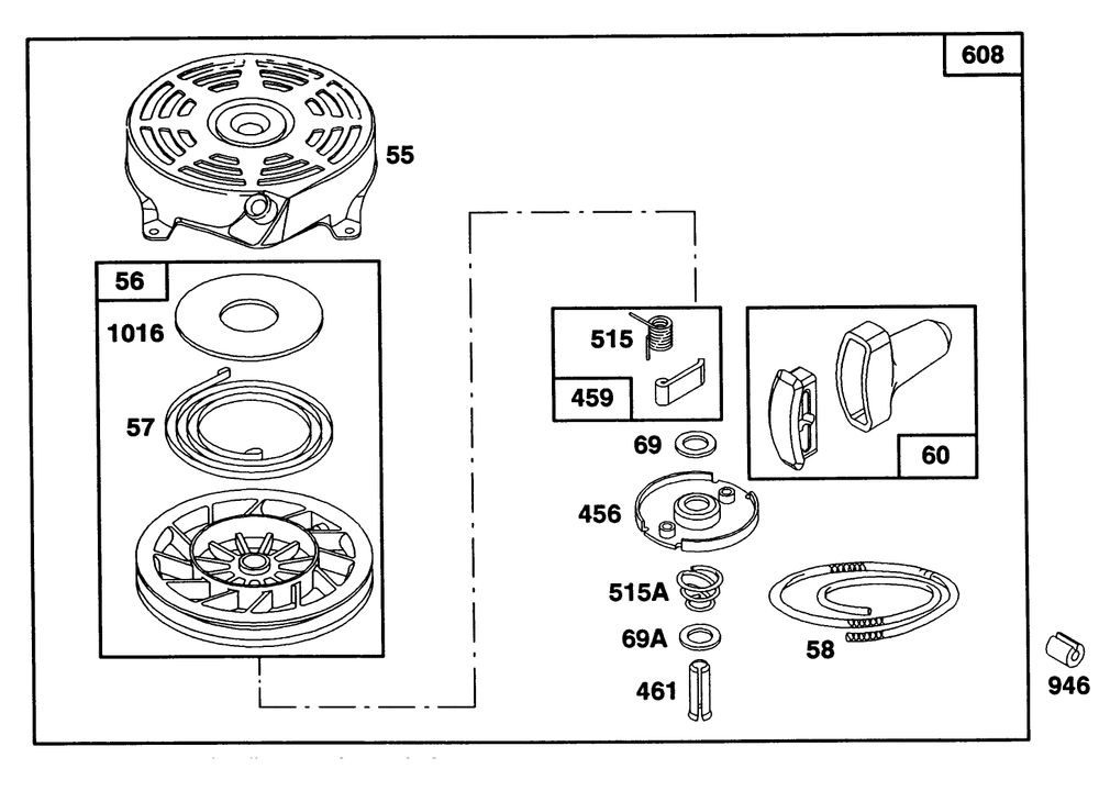 Engine Briggs & Stratton Model 124702-3115-01 Diagram and Parts List for 20214 2000001 - 2999999 Toro Lawn Mower