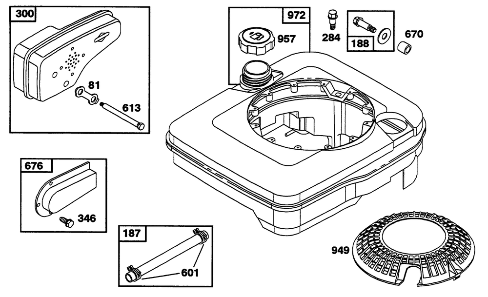 Engine Briggs & Stratton Model 122702-3171-01 Diagram and Parts List for 20433 39000001 - 39999999 Toro Lawn Mower
