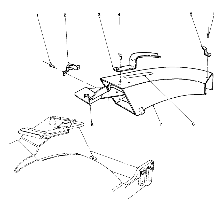 Side Discharge Chute Model No. 59110 (Optional) Diagram and Parts List for 20526C 7000001 - 7999999 Toro Lawn Mower