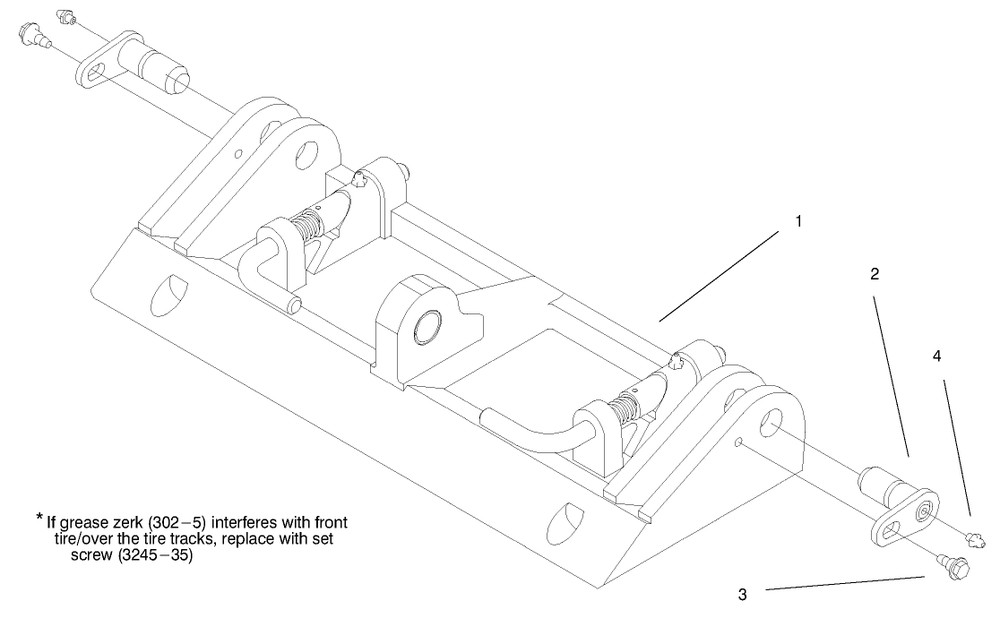 Quick Attach Service Assembly No. 98-2656 Diagram and Parts List for 22302 990001 - 999999 Toro Lawn Tractor Accessories