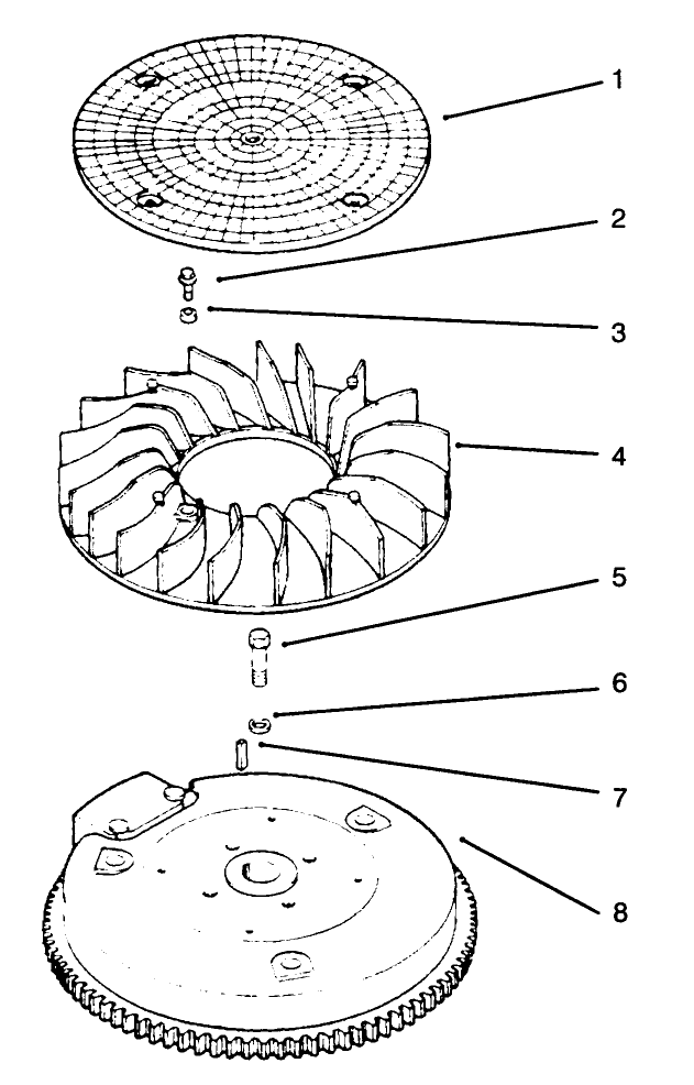 Flywheel Diagram and Parts List for 30180 690001 - 699999 Toro Lawn Tractor Accessories