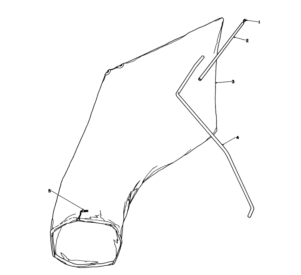 Giant Bagging Kit No. 29-9750 (Optional) Diagram and Parts List for 16390 1000001 - 1999999 Toro Lawn Mower