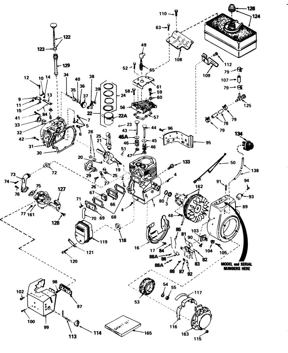 Engine Tecumseh Model No. Hm 80-155169j Diagram and Parts List for 38080 4000001 - 4999999 Toro Snow Blower