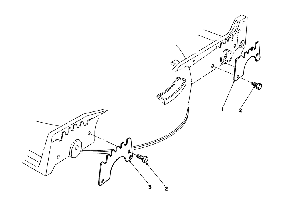 Wear Plate Kit No. 49-4080 (Optional) Diagram and Parts List for 20631 8000001 - 8999999 Toro Lawn Mower