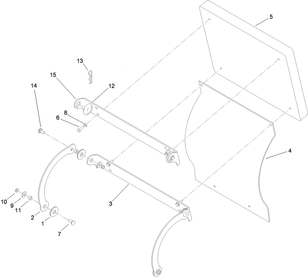Cushion Assembly Diagram and Parts List for 79534 (310000001-310999999)(2010) Toro Lawn Mower