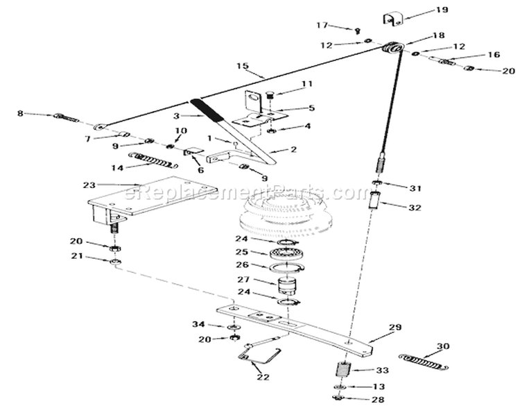 Pto Clutch Diagram and Parts List for 03-11BP02 1981 Toro Lawn Tractor