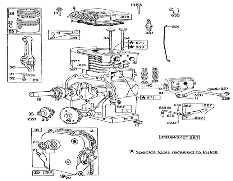Page F Diagram and Parts List for 03108 1000001-1999999 - 1981 Toro Lawn Tractor