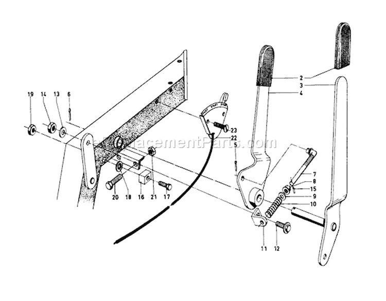 Controls Diagram and Parts List for 03104 0000001-0999999 - 1970 Toro Lawn Tractor