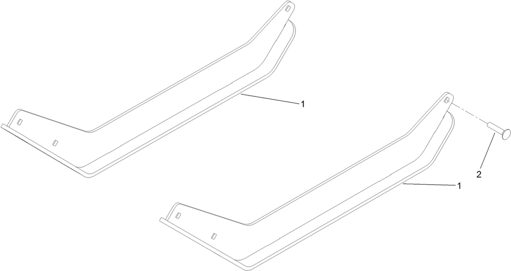 Deck Ski Assembly No. 137-7608 Diagram and Parts List for 137-7608  Toro Trimmer