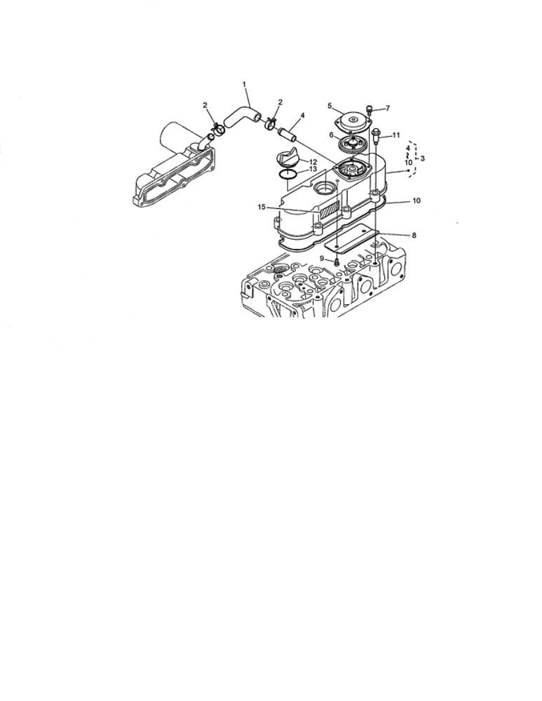 Head Cover Assembly Diagram and Parts List for 74264 260000001 AND UP Toro Lawn Mower