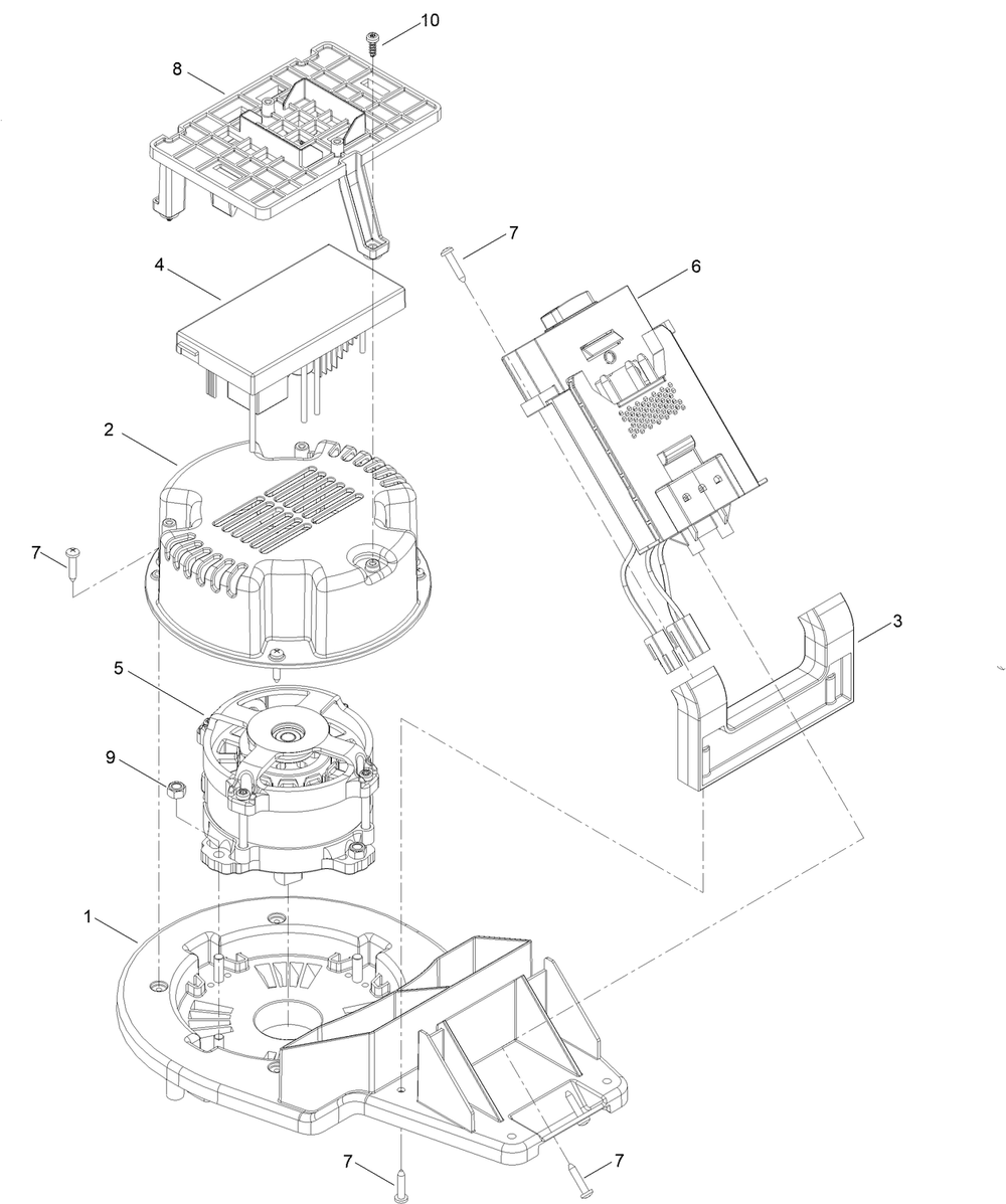 Motor Module Assembly No. 145-5873 Diagram and Parts List for 21611T 400000000 - 999999999 Toro Lawn Mower