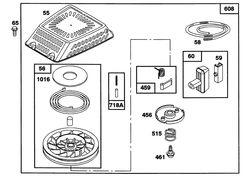 Engine Gts 150 Diagram and Parts List for 22151 3900856 - 3999999 Toro Lawn Mower