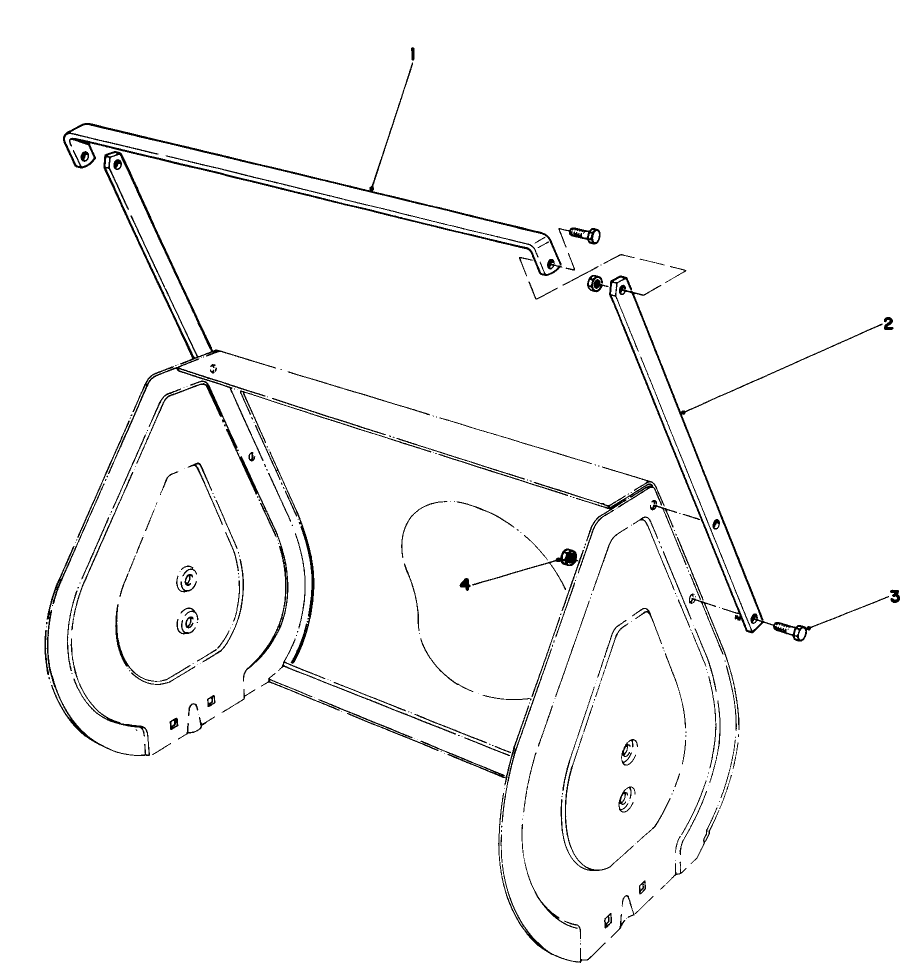 Drift Breaker Kit No. 37-7020 (Optional) Diagram and Parts List for 38054 2000001 - 2999999 Toro Snow Blower