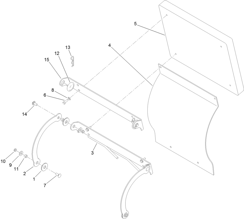 Cushion Assembly Diagram and Parts List for 74568TE (311000001-311999999)(2011) Toro Lawn Mower