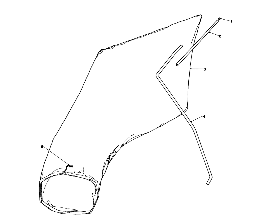 Giant Bagging Kit No. 29-9750 (Optional) Diagram and Parts List for 16202 4000001 - 4999999 Toro Lawn Mower