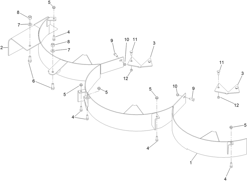 Recycler Kit Assembly Diagram and Parts List for 140-8018  Toro Lawn Mower