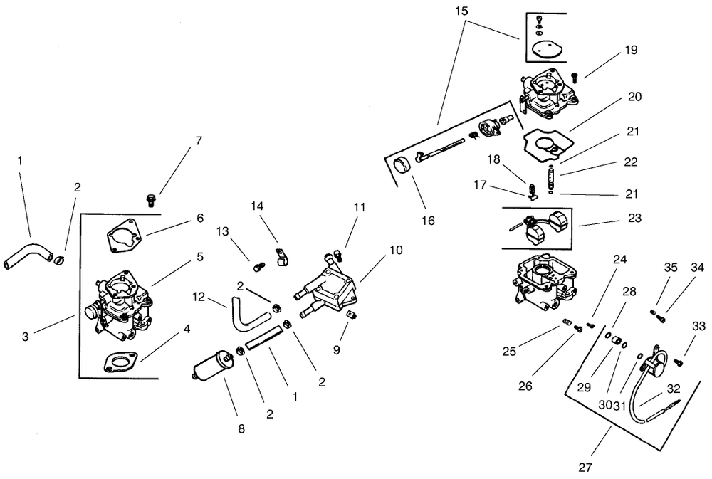 Group 8-Fuel System Diagram and Parts List for 73560 8900001 - 8999999 Toro Lawn Tractor