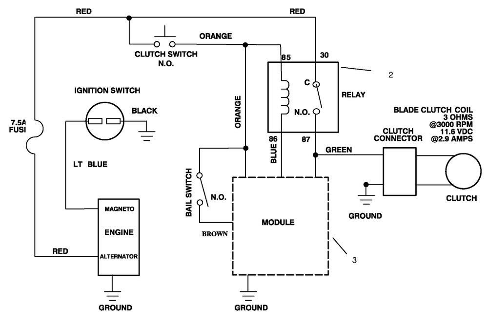 Electric Schematic Diagram and Parts List for 30189 790001 - 799999 Toro Lawn Tractor Accessories