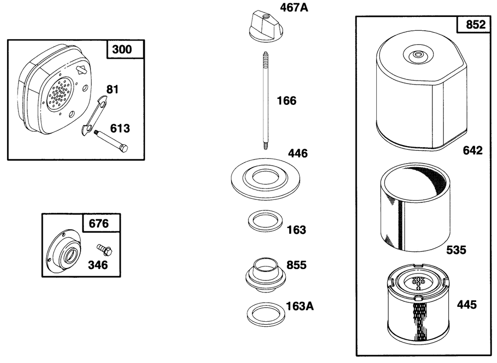 Engine Briggs & Strattonmodel 135202-0263-01 Diagram and Parts List for 62924 5900001 - 5999999 Toro Leaf Blower / Vacuum