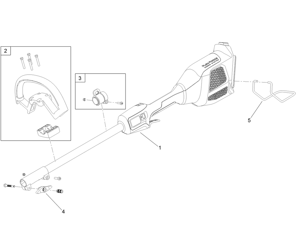 Power Head Assembly Diagram and Parts List for 51836 323000001 - 999999999 Toro Trimmer