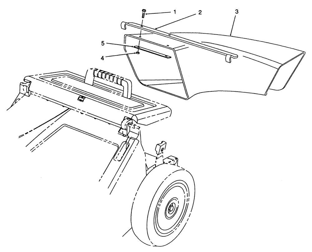 Side Discharge Chute Model No. 59112 (Optional) Diagram and Parts List for 26682 9000001 - 9999999 Toro Lawn Mower