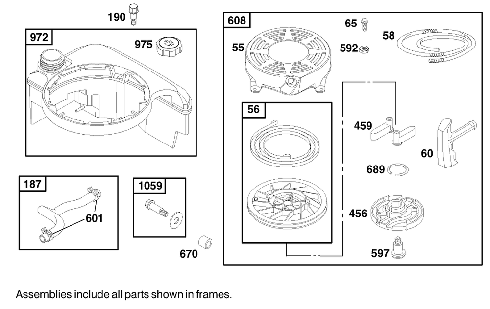 Engine Briggs & Stratton Model 12h802-1767-E1 Diagram and Parts List for 20020 9900001 - 9999999 Toro Lawn Mower