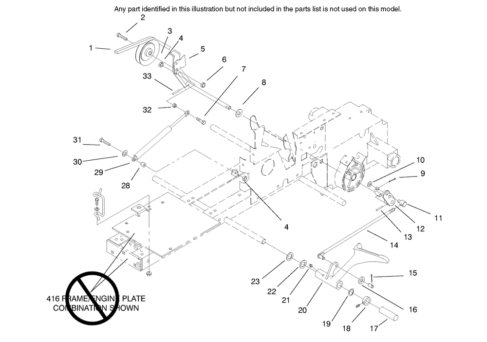 Clutch Diagram and Parts List for 73402 7900001 - 7999999 Toro Lawn Tractor