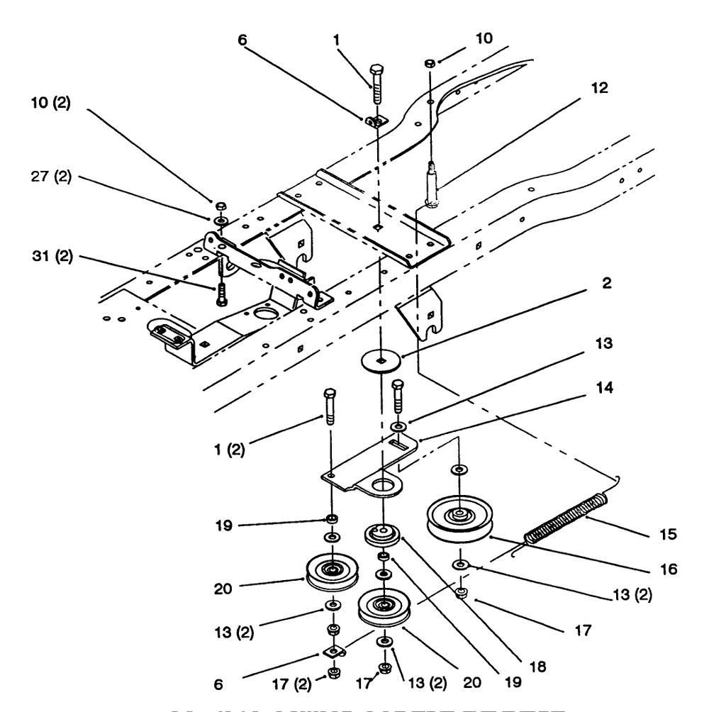 Hydro Drive Components Diagram and Parts List for 72063 4900001 - 4999999 Toro Lawn Tractor