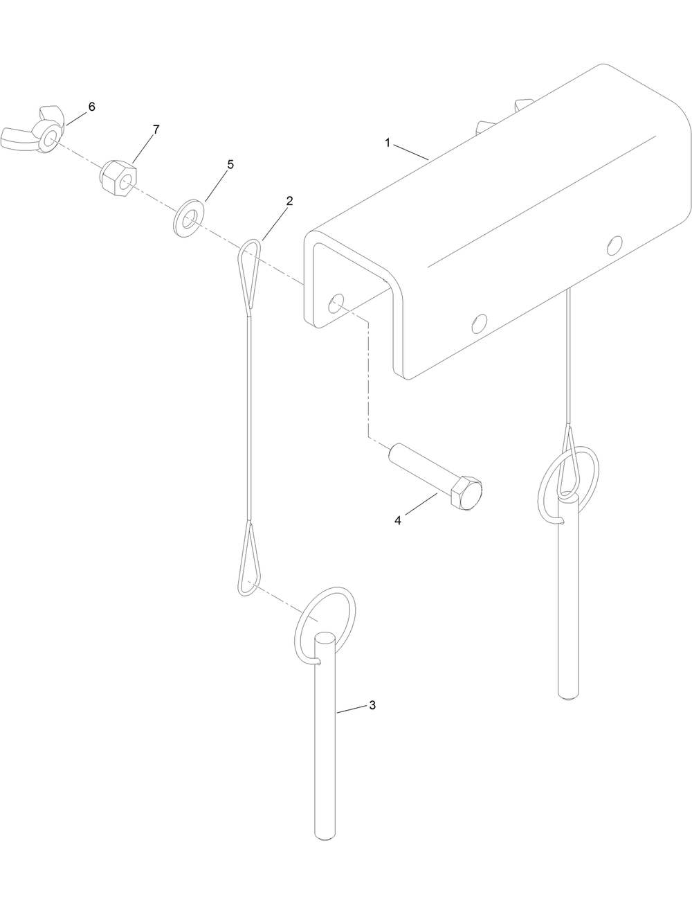 Cylinder Lockout Assembly No. 137-7159 Diagram and Parts List for 23803 400000000 - 999999999 Toro Lawn Tractor Accessories