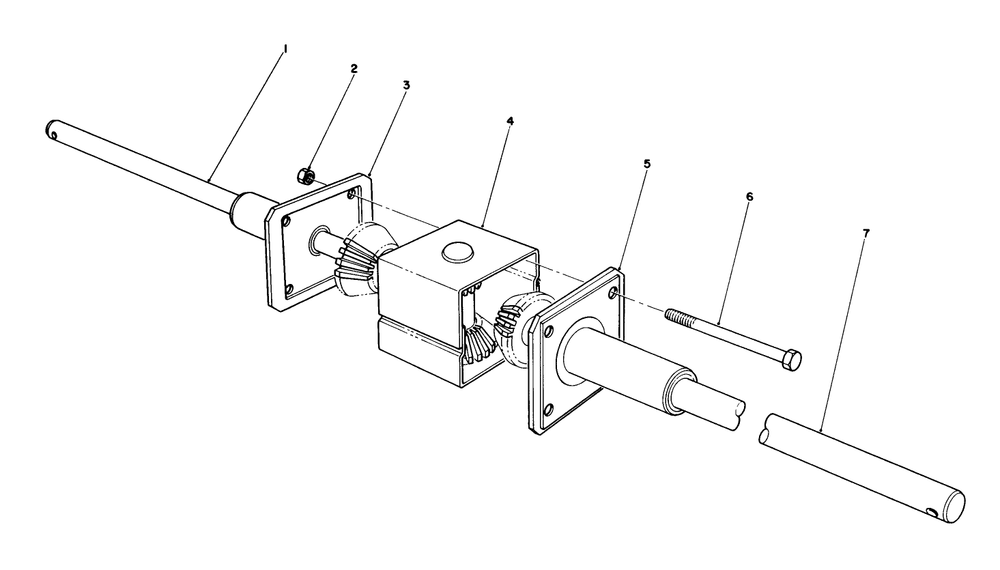 Differential Assembly Diagram and Parts List for 56125 6000001 - 6999999 Toro Lawn Tractor