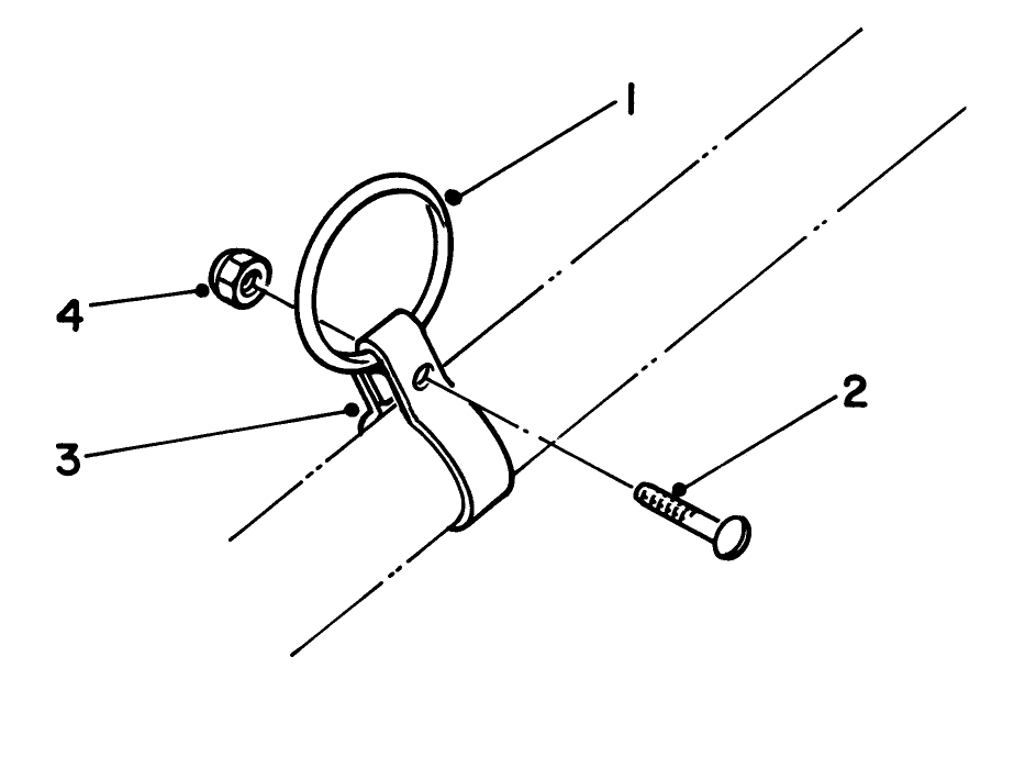 Clamp & Ring Kit No. 46-2690 (Optional) Diagram and Parts List for 51613 3000001 - 3999999 Toro Trimmer