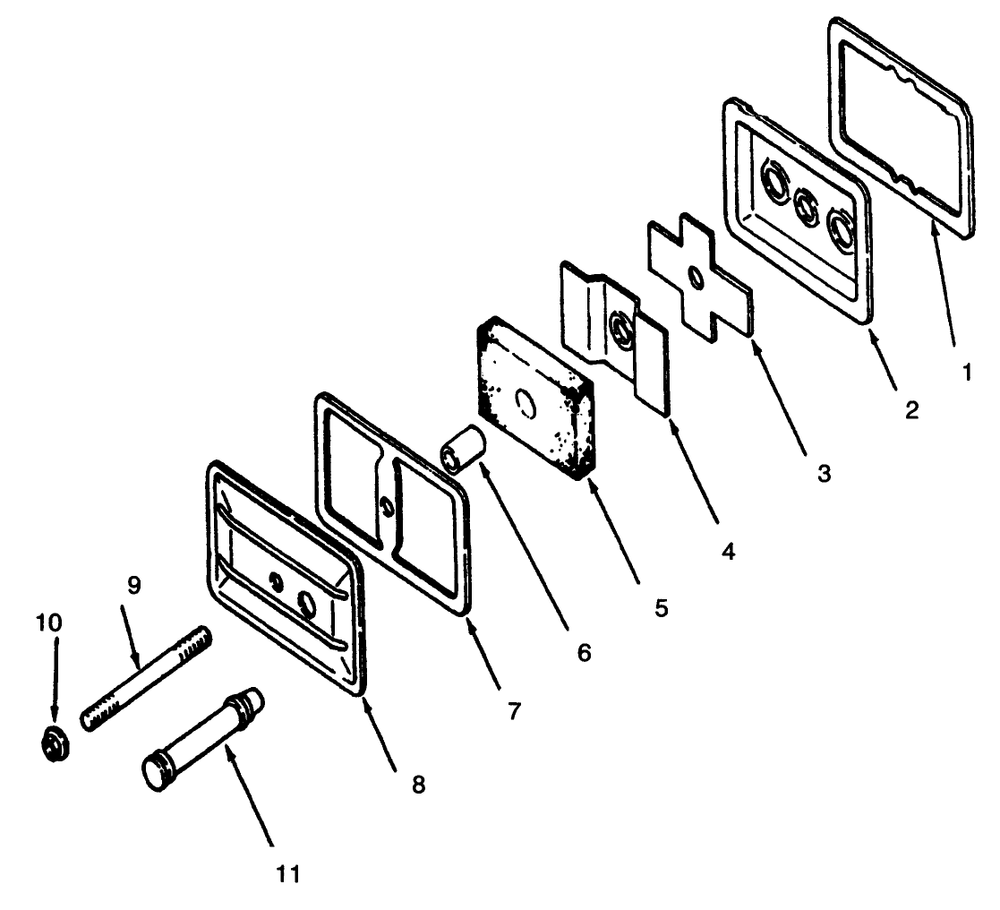 Breather And Vent Diagram and Parts List for 73401 5901261 - 5999999 Toro Lawn Tractor