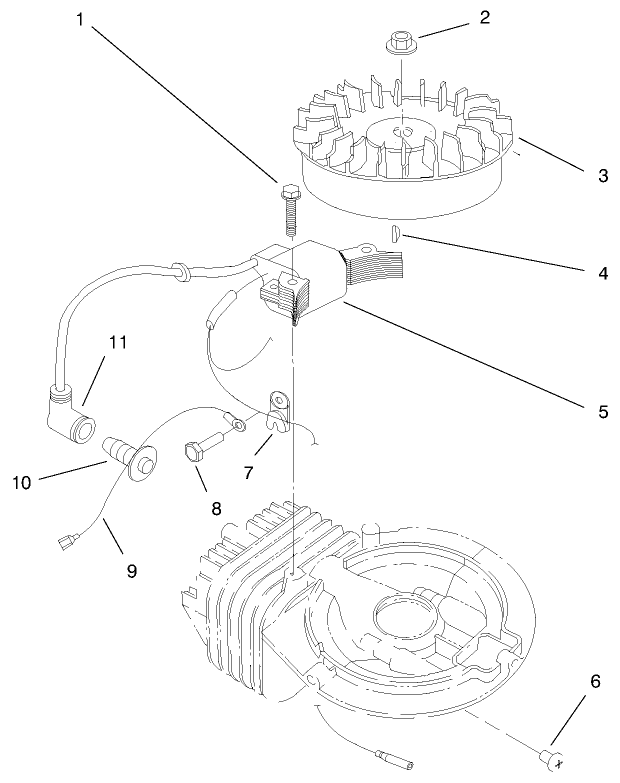 Engine Assembly (Model No. 38430 & 38431) Diagram and Parts List for 38431 8900001 - 8999999 Toro Snow Blower