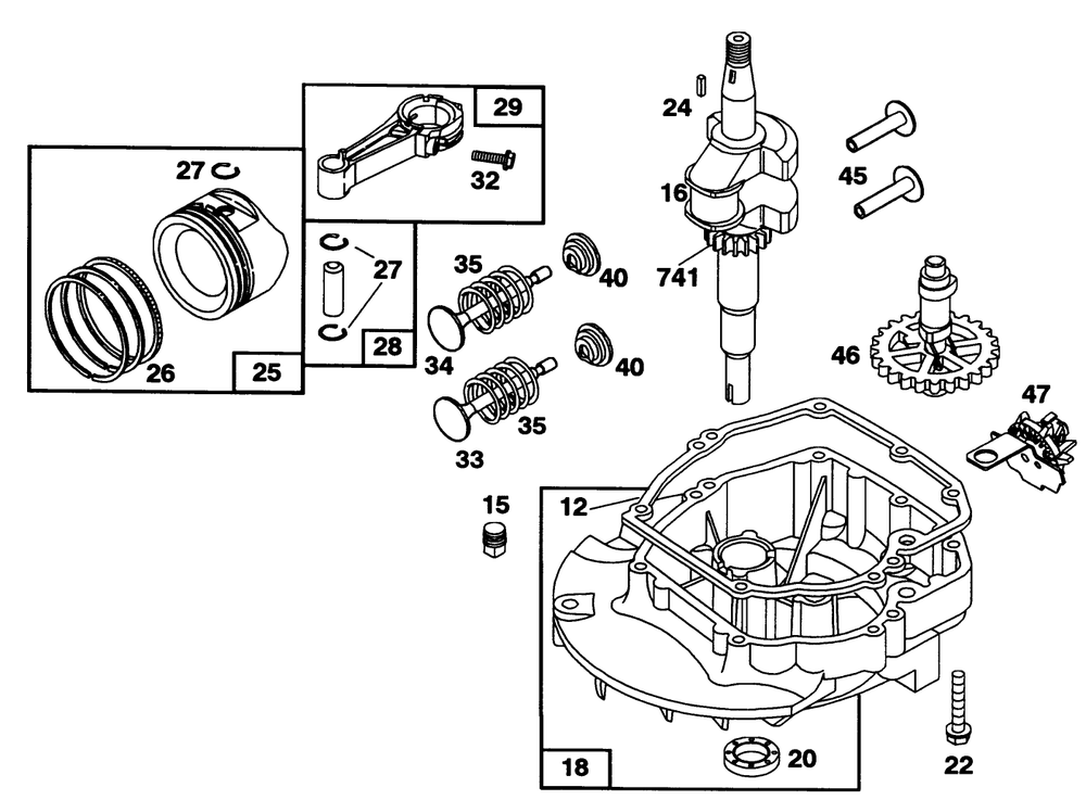 Engine Briggs & Stratton Model 122702-3171-01 Diagram and Parts List for 16403 1000001 - 1999999 Toro Lawn Mower