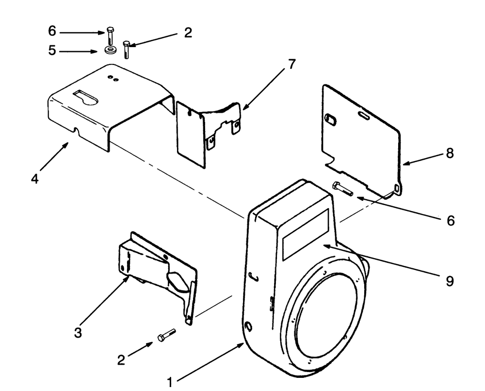 Baffles And Shrouds Diagram and Parts List for 73320 3900001 - 3999999 Toro Lawn Tractor
