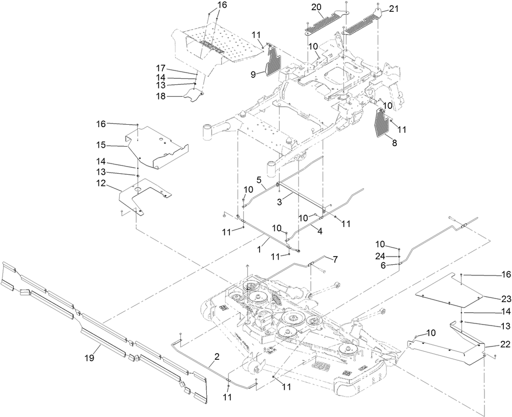 Ce Assembly Diagram and Parts List for 144-0410  Toro Lawn Tractor