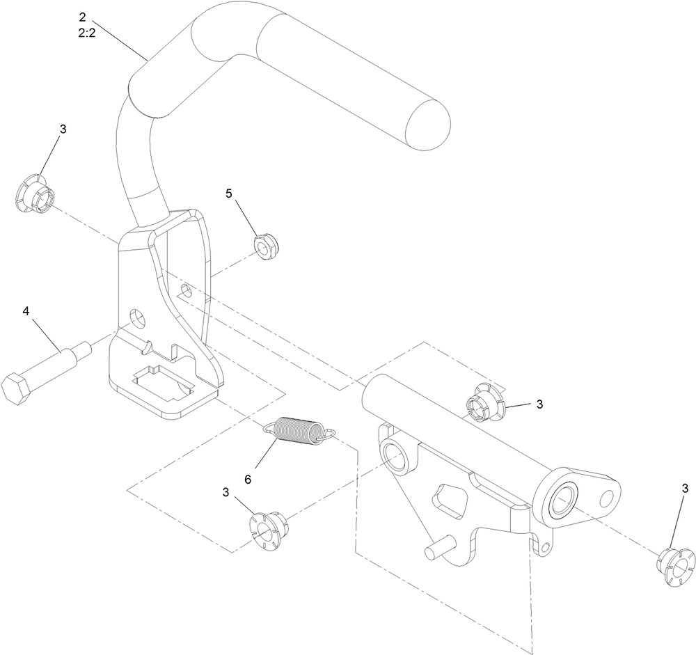 Right Motion Control Assembly No. 135-1305 Diagram and Parts List for 74532 400000000 - 417099999 Toro Lawn Tractor