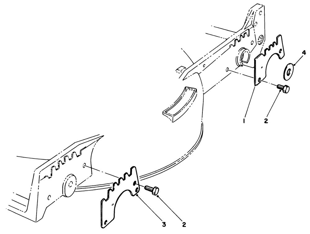 Wear Plate Kit N0. 49-4080 (Optional) Diagram and Parts List for 20522C 7000001 - 7999999 Toro Lawn Mower
