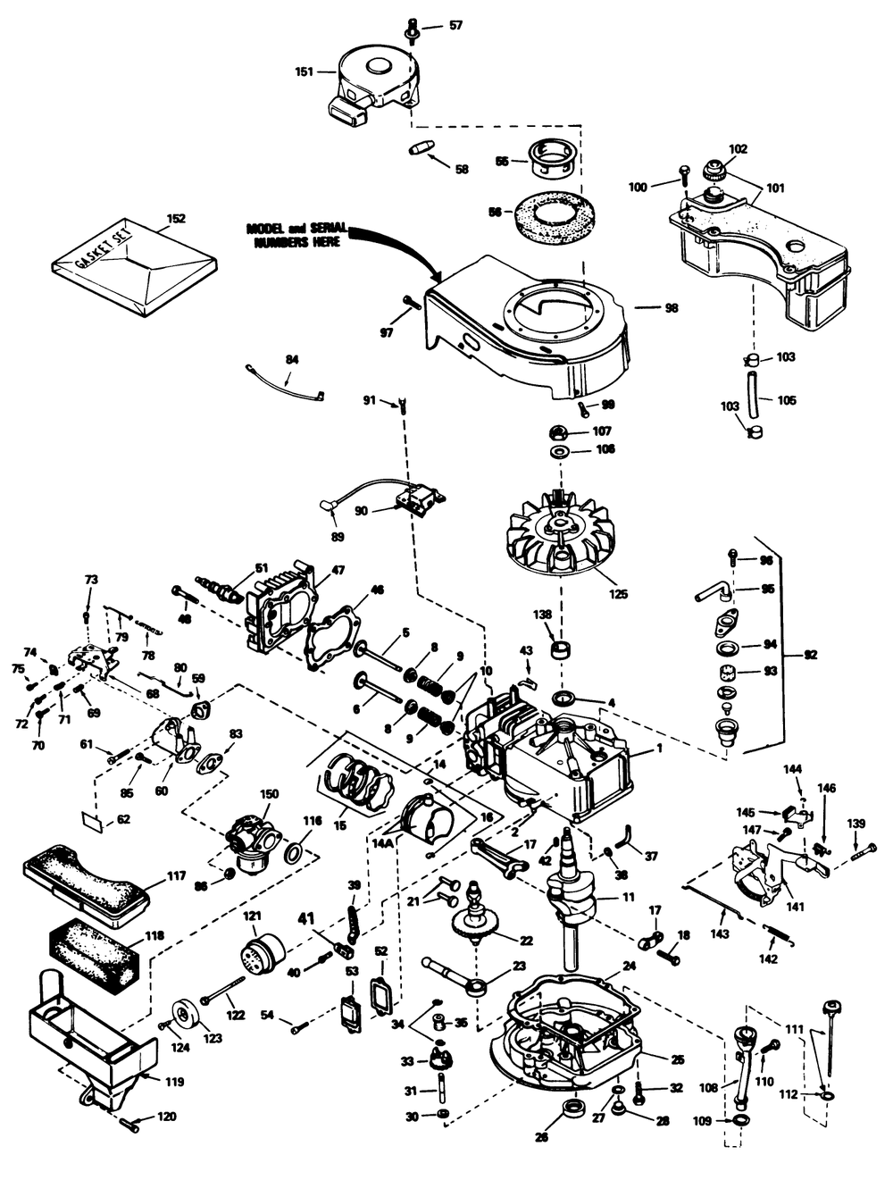 Engine Tecumseh Model Tvs90-43228d Diagram and Parts List for 20586 5000001 - 5999999 Toro Lawn Mower