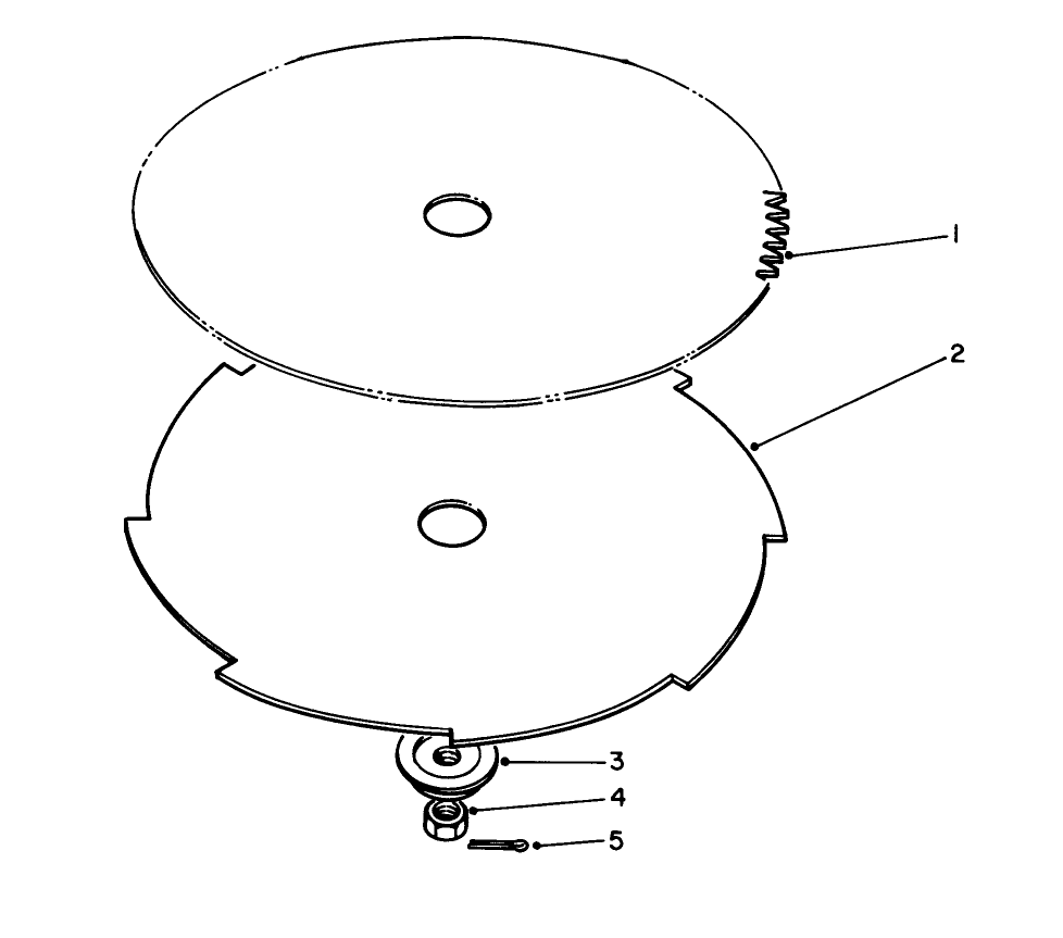 Saw Blade And Brush Blade (Optional) Diagram and Parts List for 51644V 1000001 - 1999999 Toro Trimmer